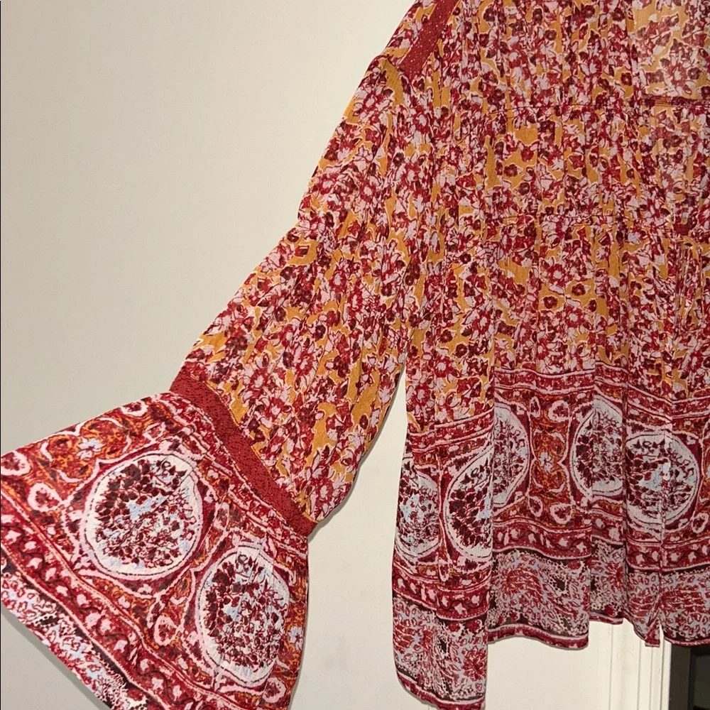 🇺🇸FIRM PRICE🇺🇸Free people Lorriane Tiered Kimono top